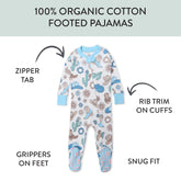 Organic Cotton Snug-Fit Footed Pajamas
